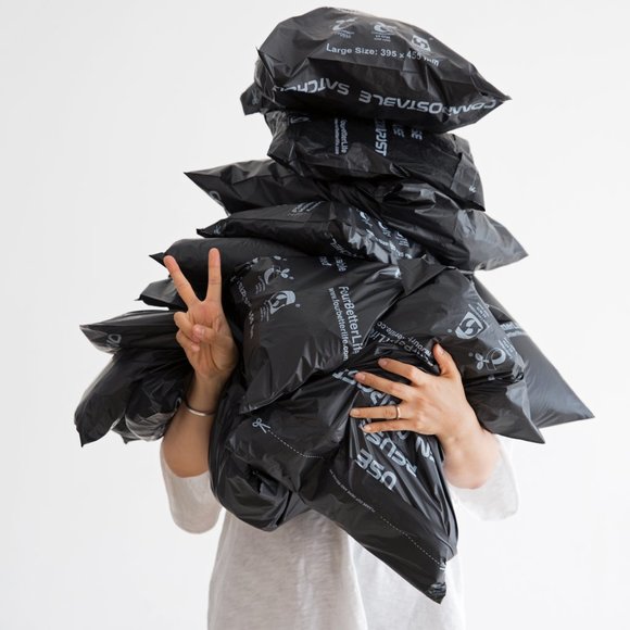 50 packs Medium Size Compostable Mailer/Compostable Satchel/Biodegradable Mailer - Picture 7 of 8